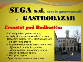 SEGA s. d . servis gastronomii a GASTROBAZAR