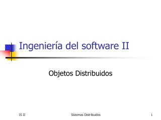 Ingeniería del software II