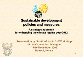 Sustainable development policies and measures