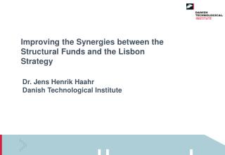 Improving the Synergies between the Structural Funds and the Lisbon Strategy