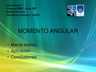 MOMENTO ANGULAR