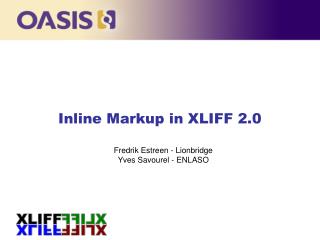 Inline Markup in XLIFF 2.0