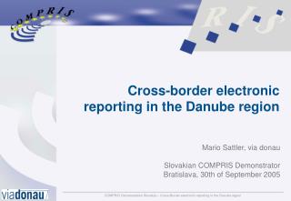 Cross-border electronic reporting in the Danube region