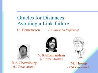 Oracles for Distances Avoiding a Link-failure