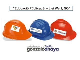 “Educació Pública, SI – Llei Wert , NO”