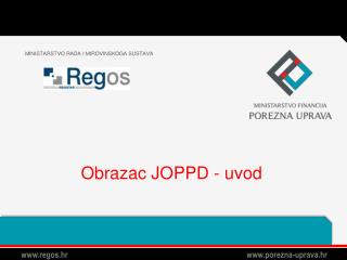 Obrazac JOPPD - uvod