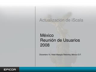 Actualización de iScala