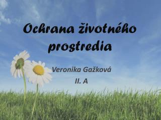 Ochrana životného prostredia
