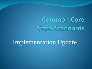 Common Core State Standards