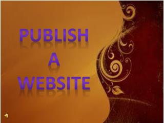 Publish A Website