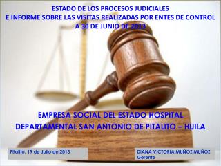 EMPRESA SOCIAL DEL ESTADO HOSPITAL DEPARTAMENTAL SAN ANTONIO DE PITALITO – HUILA