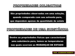 PROPRIEDADES COLIGATIVAS