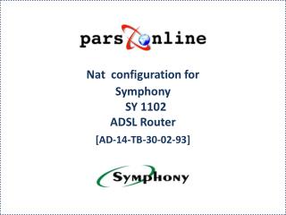 Nat configuration for Symphony SY 1102 ADSL Router