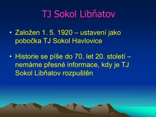 TJ Sokol Libňatov