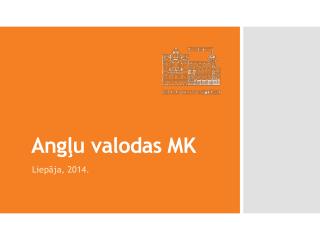 Angļu valodas MK