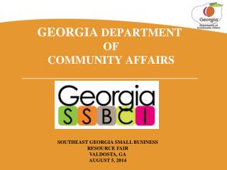 GEORGIA DEPARTMENT OF COMMUNITY AFFAIRS _______________________________