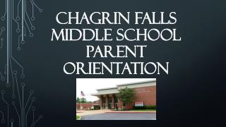 Chagrin falls middle school parent orientation