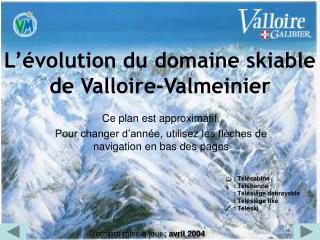 L’évolution du domaine skiable de Valloire-Valmeinier