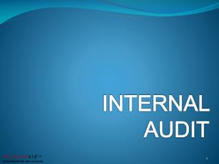 INTERNAL AUDIT