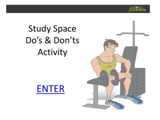 Study Space Do’s &amp; Don’ts Activity