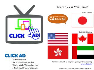 CLICK AD Television Live Social Media advertise World Wide Web advertise eBook and Video Training…