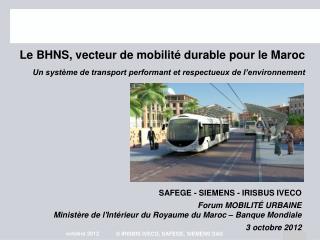 Le BHNS, vecteur de mobilité durable pour le Maroc