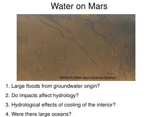 Water on Mars