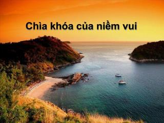 Chìa khóa của niềm vui