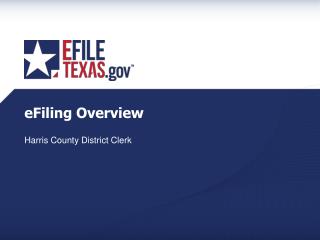 eFiling Overview