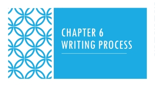 Chapter 6 Writing Process