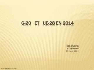G-20 et UE-28 en 2014