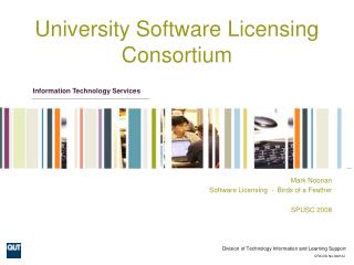 University Software Licensing Consortium