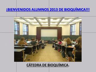 CÁTEDRA DE BIOQUÍMICA .