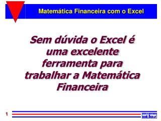 Matemática Financeira com o Excel