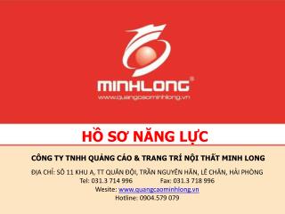 HỒ SƠ NĂNG LỰC