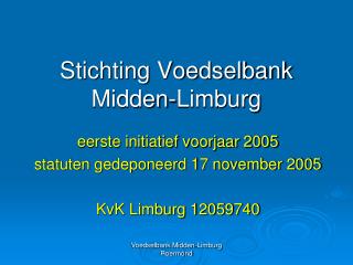 Stichting Voedselbank Midden-Limburg