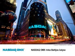 NASDAQ OMX rinka Baltijos šalyse