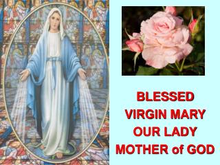 BLESSED VIRGIN MARY OUR LADY MOTHER of GOD