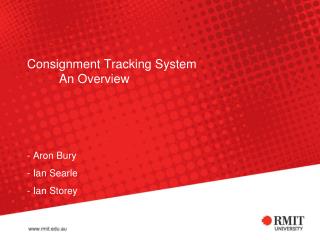 Consignment Tracking System An Overview