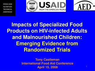 Tony Castleman International Food Aid Conference April 15, 2008