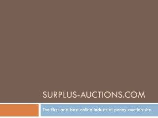 Equipment Auctions