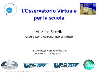 L’Osservatorio Virtuale per la scuola