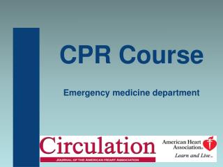 CPR Course Emergency medicine department