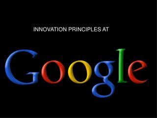 INNOVATION PRINCIPLES AT