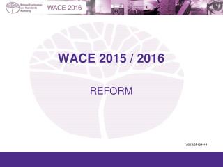 WACE 2015 / 2016