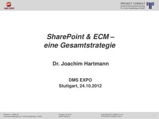 SharePoint &amp; ECM – eine Gesamtstrategie