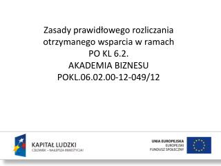 INFORMACJE DOTYCZĄCE OPISYWANIA DOKUMENTÓW FINANSOWYCH