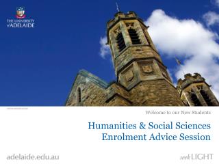 Humanities &amp; Social Sciences Enrolment Advice Session