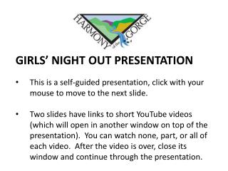 GIRLS’ NIGHT OUT PRESENTATION