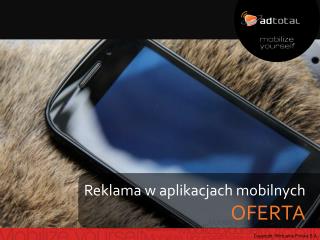 Reklama w aplikacjach mobilnych OFERTA